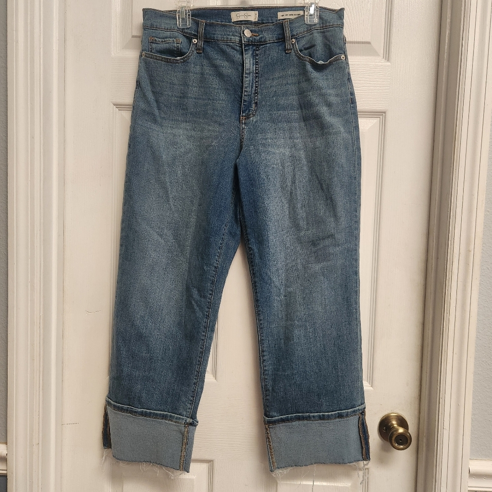 Jessica Simpson Cropped Blue Jeans